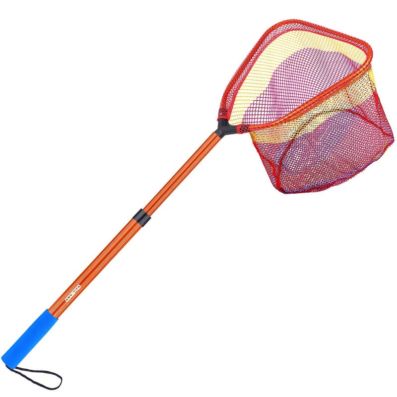 ODDSPRO Fishing Net & Minnow Net - 11.4" Net Depth, 30" Extendable Handle (Orange - 1 pack) - Image 1